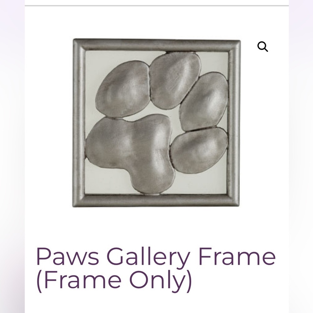 NWT Scentsy Silver Dog Paw Print Gallery Frame - Picture 2 of 2